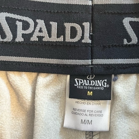 Spaulding men’s jogging pants with 2 zip up pockets , elastic waist Sz M - Picture 3 of 5
